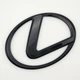 Емблема логотип Lexus (ABS, чорний, глянець) 101*73 мм - зображення 2