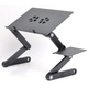 Столик трансформер для ноутбука Laptop Table T8 портативная подставка с вентилятором Чорний 1SIZE (999916) - изображение 5