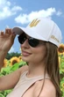 Бейсболка Braxton «Тризуб» кемел + золотой (1394) - изображение 2