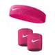 Комплект Nike повязка+напульсники розовый NNN07-NNN04-639 Рожевий 1SIZE (95624) - изображение 1