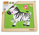 Zestaw drewnianych puzzli Viga na podkładce Zebra 51317 (6934510513177) - obraz 5