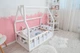 Детская кровать домик Монтессори BUSY WOOD напольная Модель 1 120х60 см белая - изображение 1