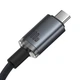 Кабель USB 3.2 Type-C - Type-C Baseus Crystal Shine Full-Featured (20Gbps, 100W, 4K@60HZ, 1.5m) Black - зображення 3