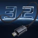 Кабель USB 3.2 Type-C - Type-C Baseus Crystal Shine Full-Featured (20Gbps, 100W, 4K@60HZ, 1.5m) Black - зображення 9