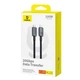 Кабель USB 3.2 Type-C - Type-C Baseus Crystal Shine Full-Featured (20Gbps, 100W, 4K@60HZ, 1.5m) Black - зображення 10