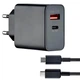 Блок живлення 35W USB-C + USB-A з кабелем — зарядний адаптер для телефону (VS7007178-35K) - изображение 1