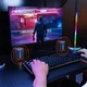 Комп'ютерні колонки Meetion SP2011 AUX, USB, RGB, чорні - зображення 9