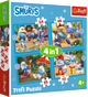 Пазли 4в1 Trefl The Smurfs Село Смурфів 35+48+54+70 елементів 34656 (5900511346565) - зображення 1