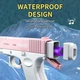 Детский электрический аккумуляторный водяной пистолет Water Gun Glock с 2 обоймами для воды Pink - изображение 4