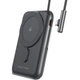Батарея универсальная Choetech Magnetic Wireless 10000mAh 20W, PD, Qi-15W, USB-C In/Out, build-in cabel, Black (B735-CCBK) - изображение 2