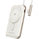 Батарея универсальная Choetech Magnetic Wireless 10000mAh 20W, PD, Qi-15W, USB-C In/Out, buid-in cabel, White (B735-CCWH) - изображение 2
