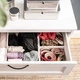 Органайзер для зберігання речей IKEA STUK 20x34x10 см біла коробка для білизни ящик для гардеробу - зображення 6