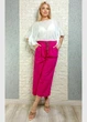Штани кюлоти палаццо на шнурі фуксія New Collection M-XL 17-5733 - изображение 3