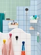 Полка для ванной прямая IKEA TISKEN пластиковая белая с вакуумными присосками, стеллаж в ванную ИКЕА ТІСКЕН - изображение 8
