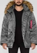 Парка (Аляска) Alpha Industries N-3B Parka MJN31000C1 Светло-серый 4XL - изображение 2