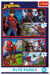 Пазлы Trefl Marvel Spider-man Паучьи истории 2х70 элементов (5900511344431) - изображение 4