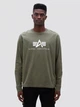 Лонгслив Alpha Industries Basic Logo Long Sleeve Tee UTB49002G1 XXL Sage (640631003126) - изображение 2