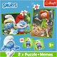 Пазли 2в1 Trefl The Smurfs Смурфикам весело 30+48 елементів + игра Memos 24 детали 93656 (5900511936568) - зображення 5