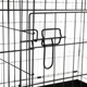 Клетка для транспортировки собак 122x76x83 см металлическая с поддоном черная - изображение 3