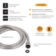 Шланг Lidz Niagara 03 1,5 м LDNIA03CRM35452 Chrome - изображение 3