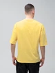 Футболка хлопковая оверсайз длинная мужская Ray Oversize U0104 Unisex M 2XL-3XL Lemon (Ray2000000035529) - изображение 2