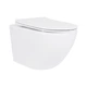 Унитаз подвесной Qtap Jay безободковый Ultra Quiet с сиденьем Soft-close QT07335177W - изображение 1