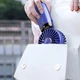 Вентилятор мини ручной беспроводной ручной аккумуляторный Model 2 настольный с подставкой для телефона 5 режимов фиолетовый - изображение 5