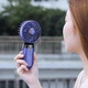 Вентилятор мини ручной беспроводной ручной аккумуляторный Model 2 настольный с подставкой для телефона 5 режимов фиолетовый - изображение 8