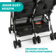 Wózek spacerowy podwójny dla bliźniaków Chicco OHlala Twin Black Night Czarny (8058664125456) - obraz 9