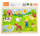 Zestaw drewnianych puzzli Viga na podkładce Farma, 24 el. 50197 (6934510501976) - obraz 4