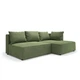 Кутовий диван VIHOME Naomi 3 240х170 см Bonnel к.т. 1 Зелений - зображення 1