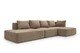 Кутовий диван VIHOME Naomi 2 350х170 см Bonnel к.т. 1 Коричневий - зображення 1