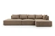 Кутовий диван VIHOME Naomi 2 350х170 см Bonnel к.т. 1 Коричневий - зображення 3
