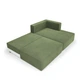 Кутовий диван VIHOME Naomi 3 240х170 см Bonnel к.т. 1 Зелений - зображення 5