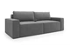 Прямой диван VIHOME Soft 250х105 см Bonnel к.т. 1 спинка сплошная Серый - изображение 1