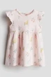 Трикотажное летнее платье с коротким рукавом для девочки H&M 92 см (1,5-2Y) - изображение 1