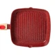 Алюминиевая сковорода-гриль 24 см со стеклянной крышкой Square Red MGC HP-4-461R - изображение 7