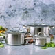 Набор посуды GreenPan Geneva CC005244-001 6 предметов серебристый 5088263 - изображение 1