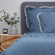 Komplet pościeli Homla Moises Dwuosobowy 160 x 200 cm bawełniany Niebieski (5904183843704) - obraz 1