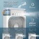 Портативный мини-кондиционер и увлажнитель воздуха AIR COOLER FAN 4 в 1 с подсветкой и резервуаром на 600 мл - изображение 8