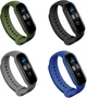 Набор ремешков 4 цвета MRK для Xiaomi Mi Smart Band 5 / Mi Smart Band 6 / Mi Smart Band 7 Boy + 4 металические кнопки (mrk2137) - изображение 2