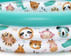 Basenik dmuchany Bestway 51008 Zwierzątka z safari 102 x 25 cm (6941607367575) - obraz 3