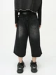 Широкие джинсовые шорты Baggy размер S (1410-black-S) - изображение 5