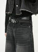 Широкие джинсовые шорты Baggy размер S (1410-black-S) - изображение 7