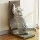 Кутова кігтеточка для кішок Purlov 2в1 з м’ячем 60×40,5×25 см, сіра - зображення 2