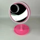 Настільне косметичне дзеркало Beauty Breeze Mirror з LED підсвічуванням, вентилятором і збільшенням 5х, кругле дзеркало для макіяжу з живленням від USB та додатковим збільшенням Рожеве LY-699-Pink - зображення 7