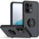 Чохол - накладка TPU Color Matte Ring для Oppo Reno13 black - red - зображення 1