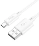 Кабель швидкого заряджання для телефону android iPhone Hoco X88 fast charge usb type c зарядный шнур юсб 3A xiaomi samsung redmi huawei realme oppo планшета для передачі даних 1 метр білий - зображення 2