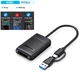 Док станция Deepfox M02 Dual для M.2 SSD NVMe (PCIe) / NGFF (Sata) Type-C USB 3.2 Gen 2 - изображение 6