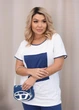Костюм женский летний из кулира 694361 Синий 60-62 - изображение 2